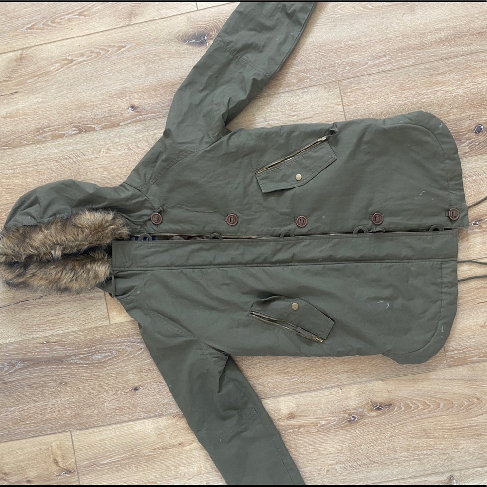 Green coat